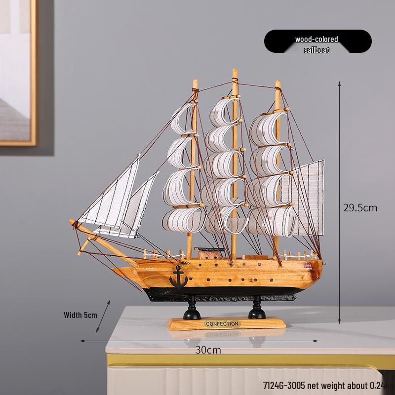 Орнамент Парусная лодка - Модель для украшения дома или офиса
