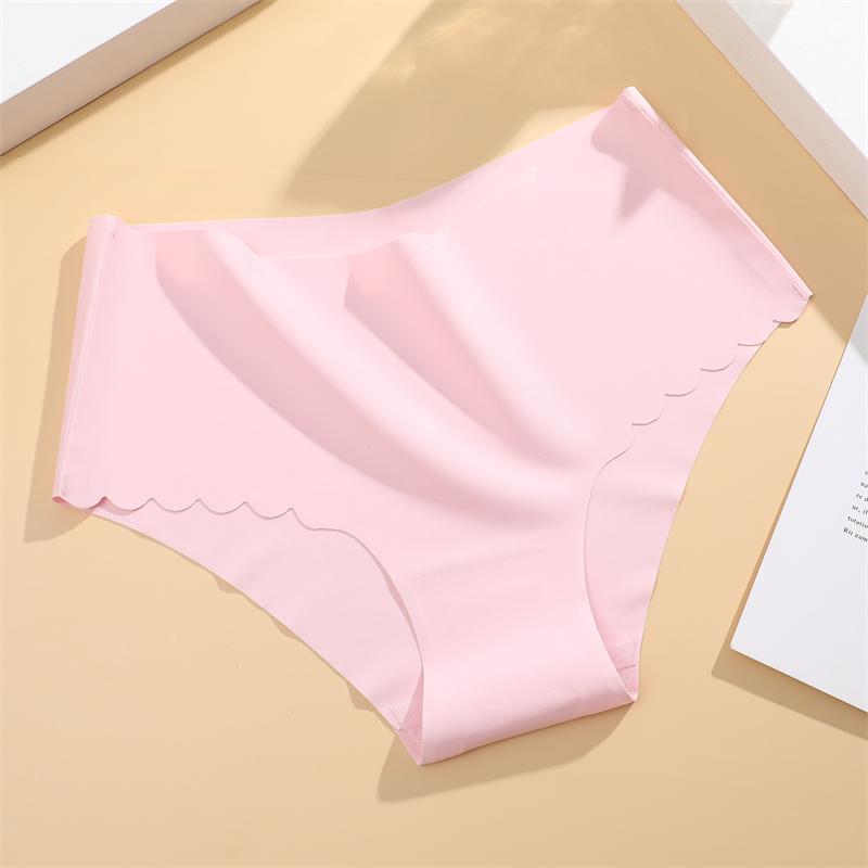 Бесшовные женские трусы S-XXL Wave Edge V-образные трусы нижнее белье Ice Silk нижнее белье для женщин высокоэластичные трусы трусики