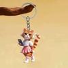Yousheng Cat Car Rearview Mirror Hanging Ornament Acrylic Material Bright Color Keychain Pendant Christmas Tree Ornament