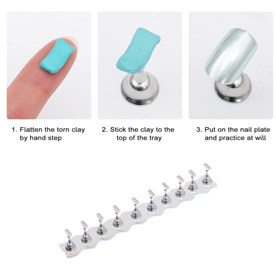 Подставка для ногтей, прочный, длительный срок службы, держатель для практики маникюра Aurora Fantasy для практики и демонстрации маникюра