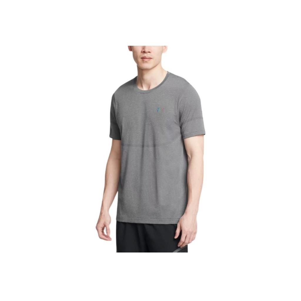 Under Armour Футболка Ua Vanish Elite бесшовная удобная с круглым вырезом, быстросохнущая, повседневная, с коротким рукавом, мужская, цвет Rhino-Gray 1376781-025