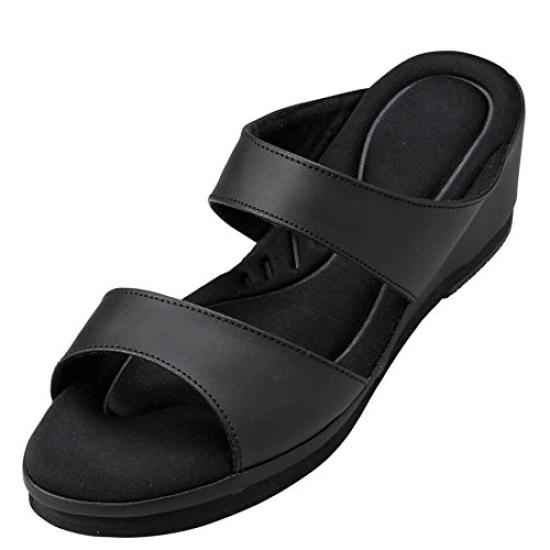 Nursery Soft Comfort Strap Memory Office Size 9768306A Women's Insole, Foam, Sandals, L, Black,