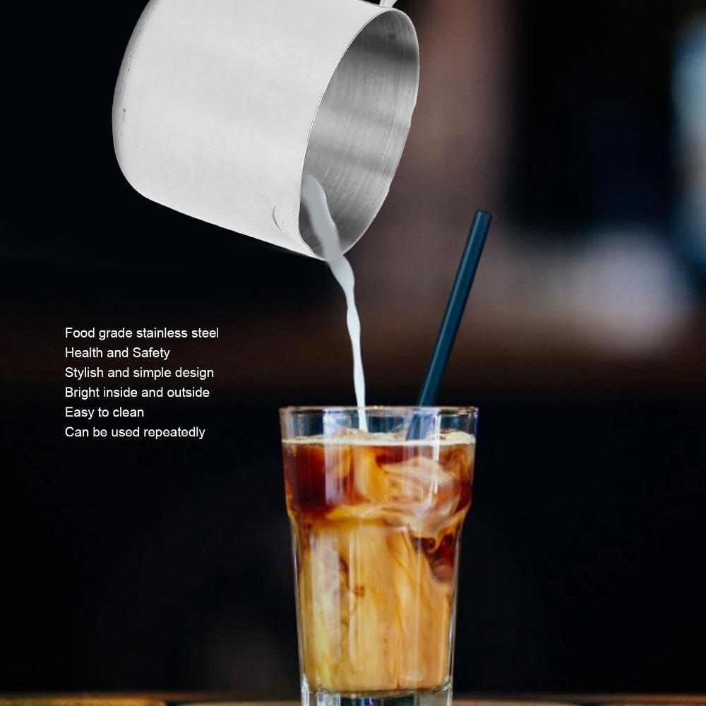 Rustless Steel Milk Frothing Cup 30ml Latte Art Cup Polished Milk Steaming Jug Milk Foam Stirring