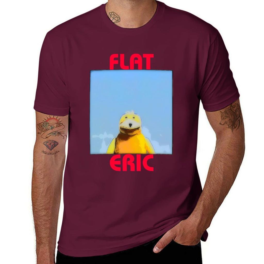 Футболка Flat Eric смешные костюмы спортивные фанаты кроссвит футболка мужская приталенные футболки для мужчин