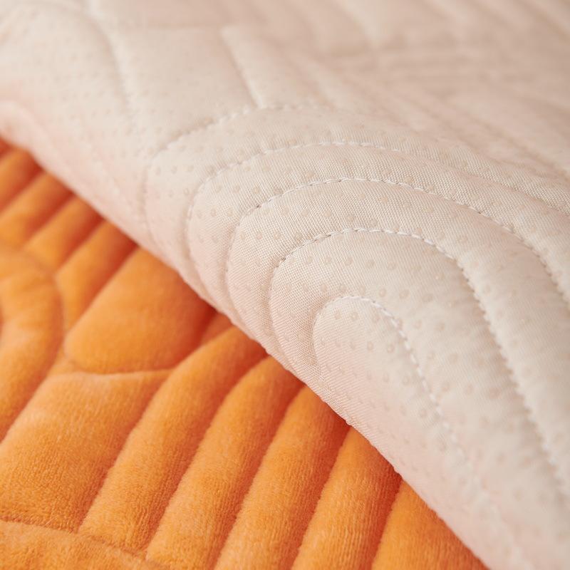 Подушка для дивана из кристального бархата, утолщенная вышитая наволочка для дивана, современный простой однотонный нескользящий чехол для дивана