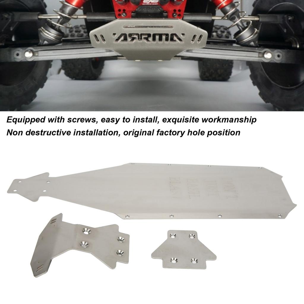 Stainless Steel Chassis Armor Protection Protector for Arrma Kraton EXB 1/8 RC Car Parts