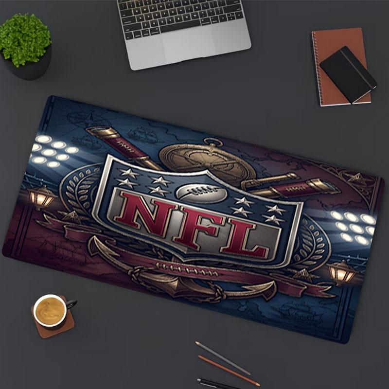 NFL Print Mouse Pad, for Keyboard Pad Laptop PC Mat for Office Home Use, Desk Decor, Perfect Birthday Gift for Gamers