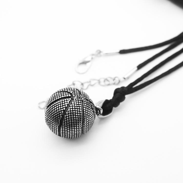 Баскетбольное ожерелье из титана в европейско-американском стиле панк-хип-хоп-рок для мужчин и пар