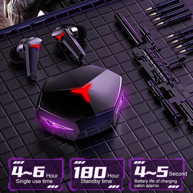 Игровые гарнитуры T33 TWS Беспроводные наушники с низкой задержкой Качество звука с шумоподавлением Bluetooth-совместимые наушники 5.2