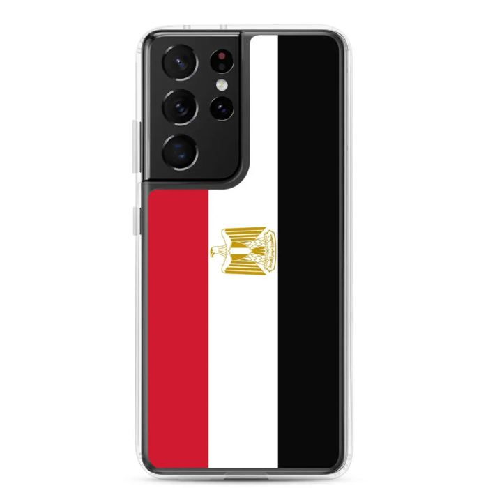 Coque Téléphone – Drapeau de l'Égypte – Compatible Samsung Galaxy S21 – Étui Souple – Résistant et Antichoc – Pixelforma