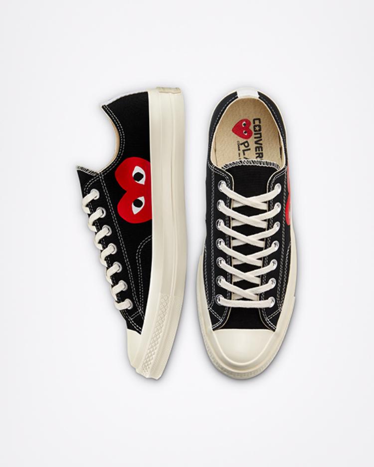 Comme des Garçons PLAY x Converse Chuck 70 Low 'Черный' 2023