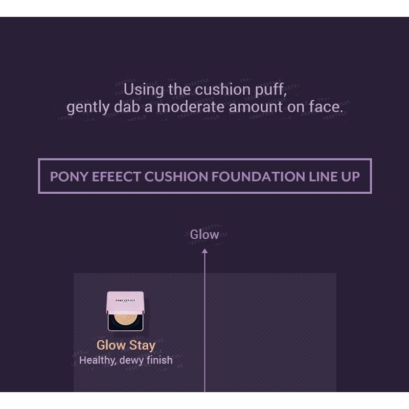 PONY EFFECT - Glow Stay Cushion Foundation Set - 3 Colors