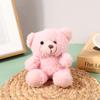 10Cm Cute Cartoon Bear Plush Doll Stuffed Bear Dolls Keychain Bags Pendant For Kids Girls Birthday Gifts