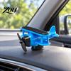 Solar Powered Rotating Air Freshener Energy Plane, Creative Car Dashboard Ornament Driven Gadget with Light Sensor, Unique Automotive Interior