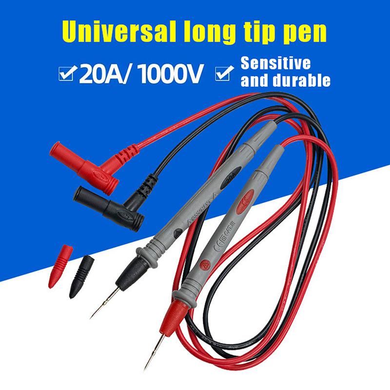 20A 1000V мультиметр тестовые головки игольчатый штифт цифровой мультиметр головка проволочная ручка комплект кабелей мультиметр вольтметр силиконовый тестер комплект