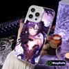 Game GI Mona White Translucent MagSafe Mobile Phone Case for iPhone 17 16 15 14 13 12 11 X XR XS 8 7 Air Pro Max Plus Cover