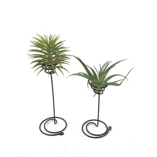 Flower Stand Spiral Design Iron Art Air Pineapple Rack Green Plant Display Holder