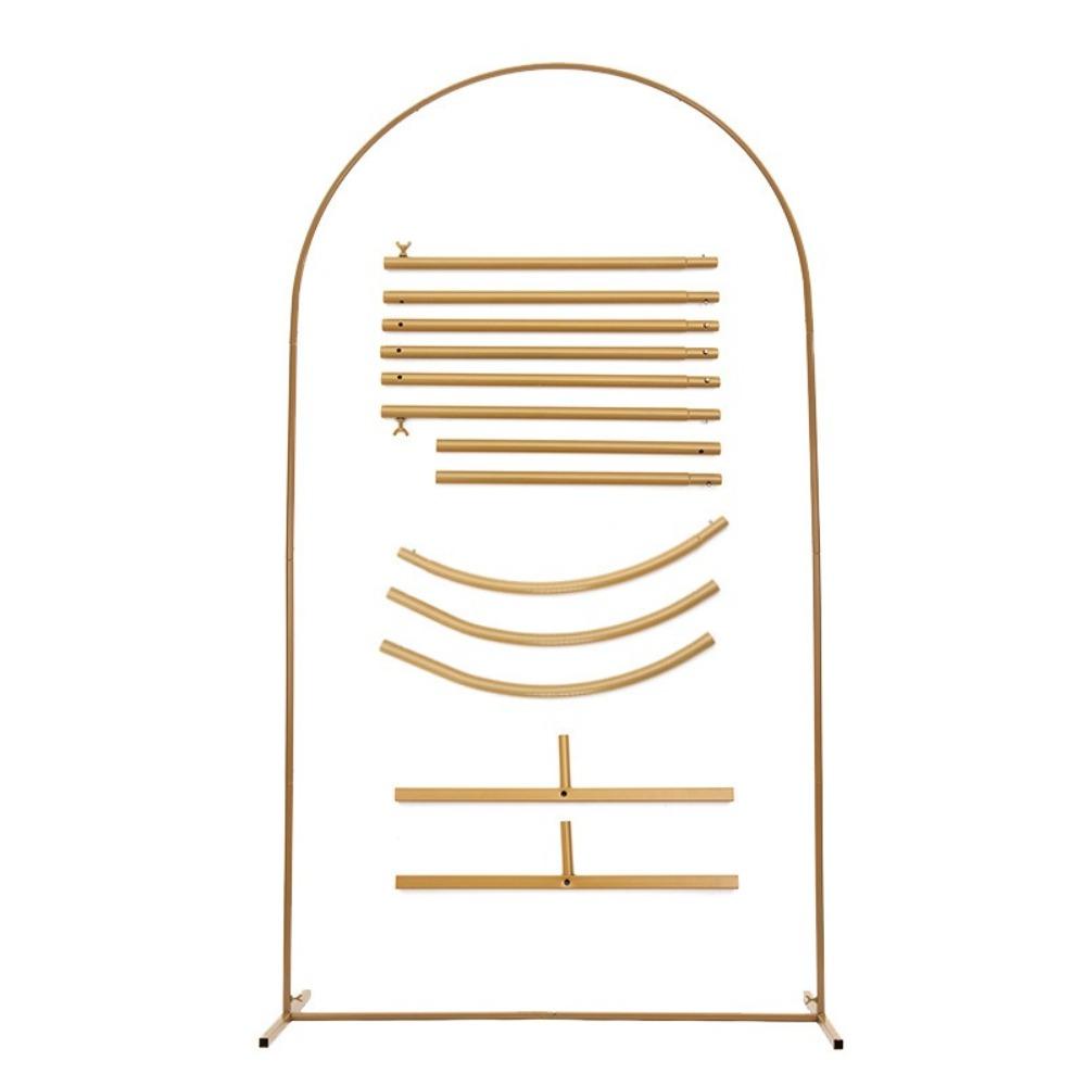 Metal Balloon Arch Stand Gold Backdrop Holder Bracket Wedding Birthday Party Decor