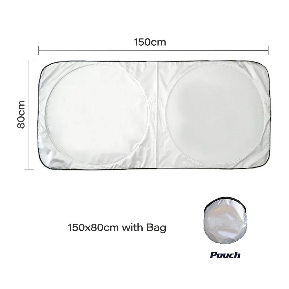 Универсальный защитный экран от УФ-лучей Передний Задний Стекло автомобиля Автомобильный солнцезащитный козырек Защита от снега льда Солнцезащитный козырек Солнцезащитный козырек Крышка лобового стекла Авто