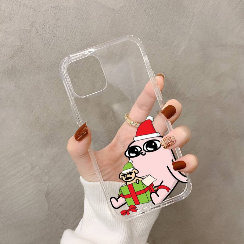 Pink Cartoon Funny big eyes ketnipz Phone Case for iPhone 11 12 13 mini pro XS MAX 8 7 6 6S Plus X 5S SE 2020 XR case