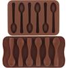 Форма для ложки горячего шоколада - Силиконовая формочка в форме для какао, кофе и ириски - Ложки-мешалки для шоколада ручной работы