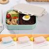 Bento Box Leak Proof Shock-proof Anti-slip 3 Compartments Durable Buckle Food-holder Wear-resistant Portable Bento Lunch