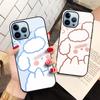 Чехол для телефона с милым медведем из мультфильма для Iphone 14 13 11 12 Pro Max Mini Xs Xr X 7 8 6s Plus Se 2022, защитный чехол из закаленного стекла