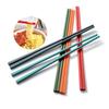 1pair Food Grade Silicone Steel Core Silicone Chopsticks Set Home Chopsticks Tableware Non-slip Easy To Clip Japanese Auxiliary Chopsticks