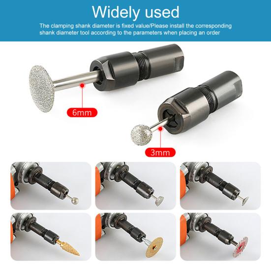 Grinder Adapter High Strength Durable Construction Universal Fit 3mm/6mm Angle