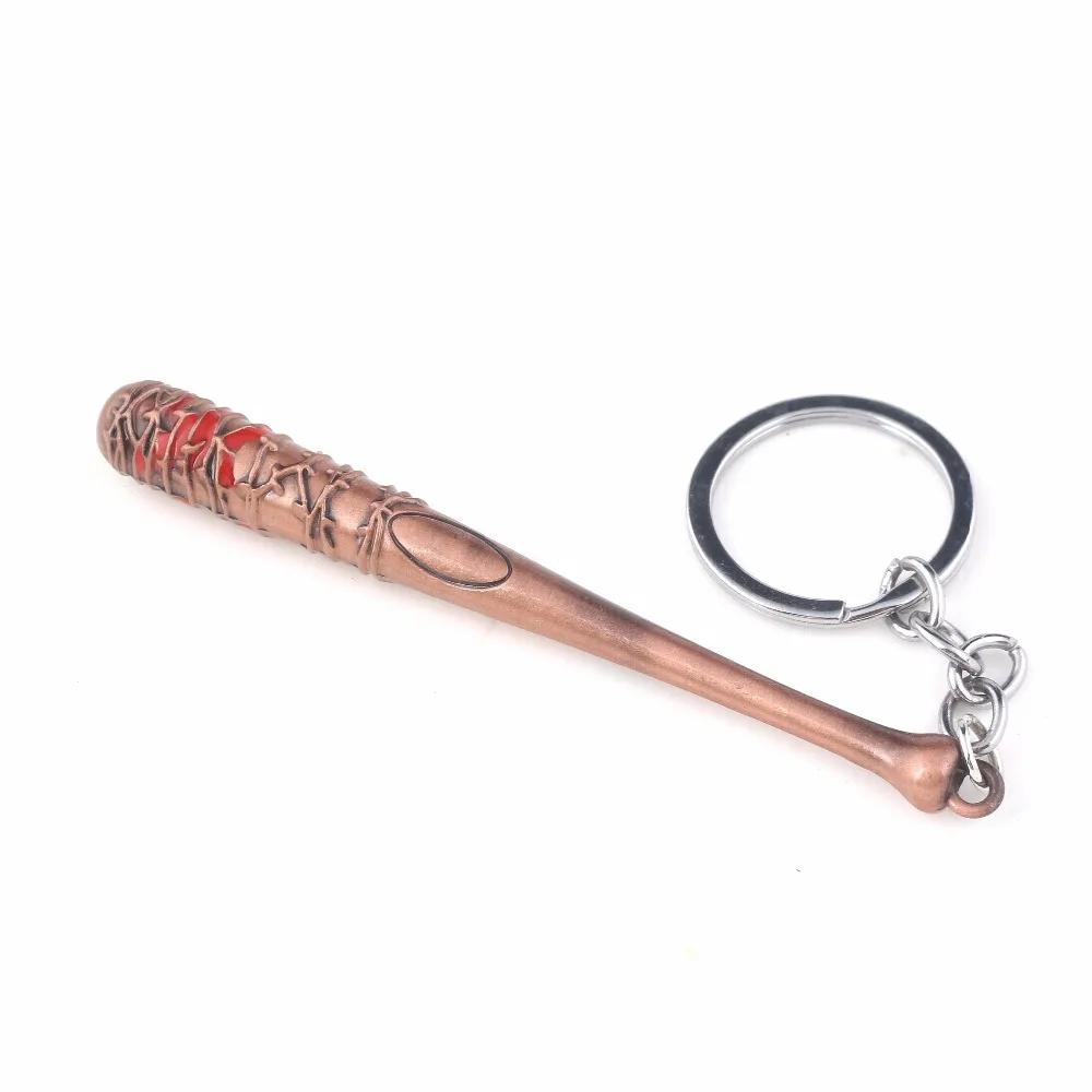 Ключница Брелок Ходячие Мертвецы Бейсбольная бита Негана LUCILLE Форма бейсбольной биты Брелок для ключей Мужской Брелок для ключей автомобиля Ювелирное изделие