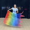 Multicolor Belly Dance Accessories Props Scalable Rods Colorful Scarves Flag  Dance Performance