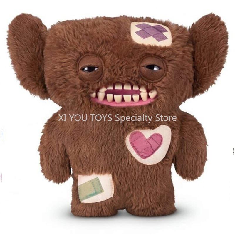 Bigg Fugg 2 Plush Toy Funny Ugly Monster Stuffed Doll Realistic Teeth Eyes Patch Bear Mummy Cat Children Toys