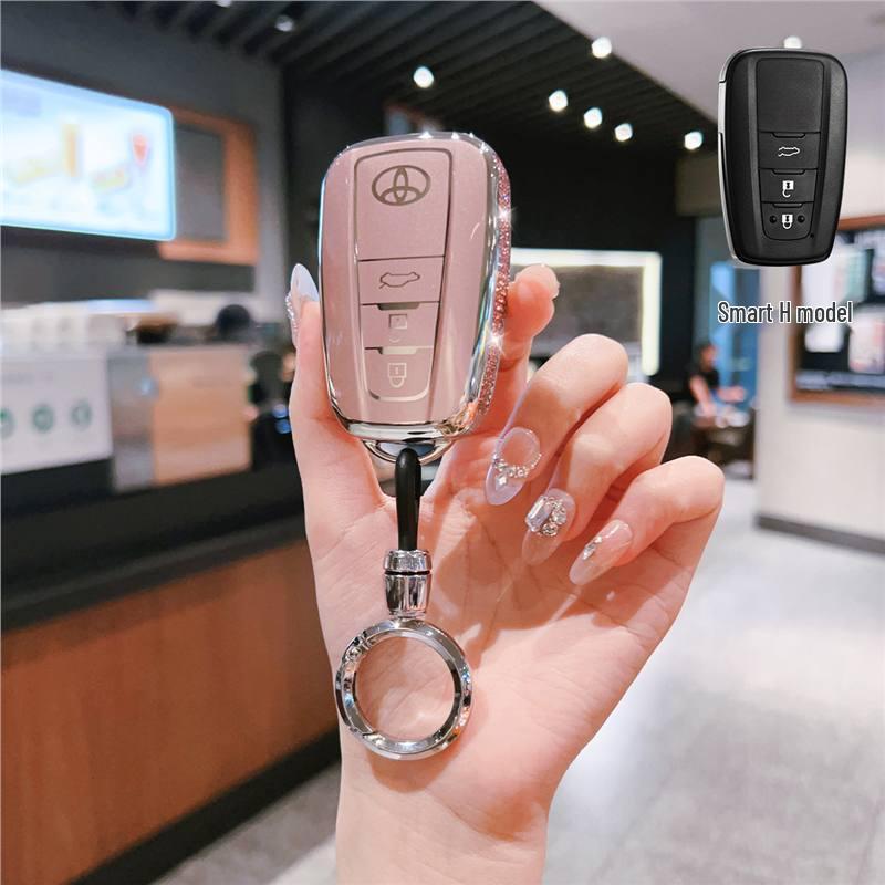 Toyota Key Cover: 8th Gen Levin, Camry, Corolla, Asia Dragon, Wildlander - Cartoon Design for Women