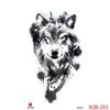 1PCS Waterproof Tattoos Temporary Tattoo Sticker Flowers Rose Body Tattoos for Women Art Arm Hand Tattoos Wolf Tiger Lion Painting Tatoos