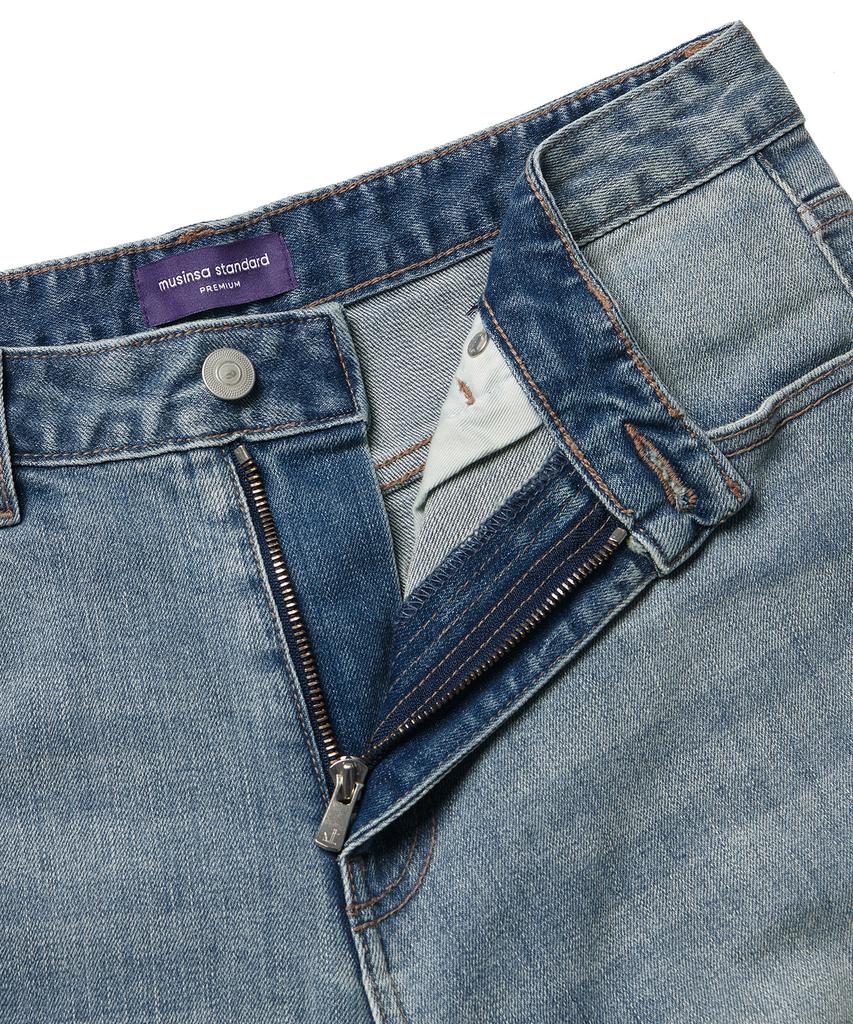 MUSINSA STANDARD Kipas Wide Denim Pants [Light Indigo]