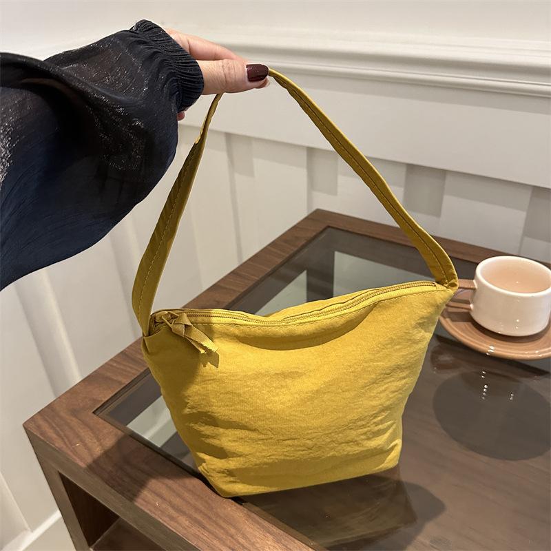 Сумка подмышкой женская большая вместимость новая осенне-зимняя холщовая сумка через плечо женская сумка-ведро из ткани ниши