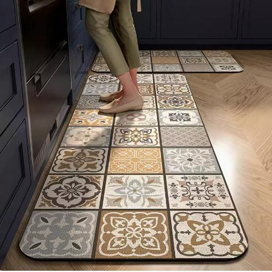 Новый нескользящий коврик для чая из диатомовой грязи в китайском стиле: Абсорбирующая, противоожоговая кухонная сливная и изоляционная прокладка