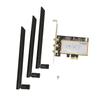 PCIE X1 Network Card 1750Mbps High Speed PCIE WiFi Card Adapter with 3 Antennas for Win 7 for Win 8