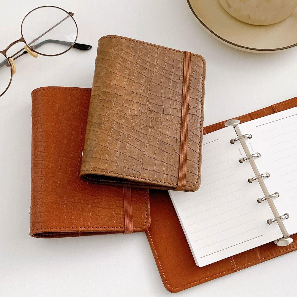 Portable Loose leaf Notebook A8 Mini Diary Planner Simple Memo Pads Office