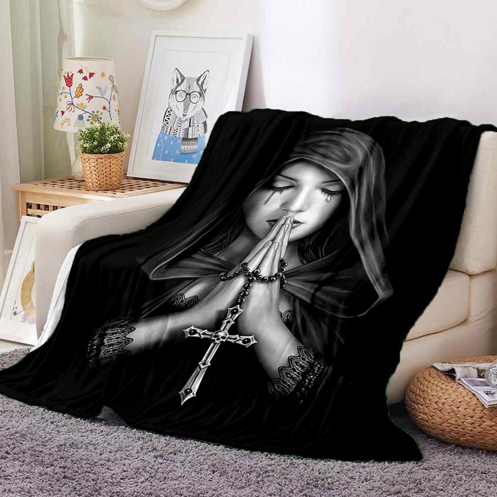 Prayer Flannel Blanket Throw Blanket Soft Warm Sofa Bed Camping Home Decor Unique Christmas Gift Cs92260