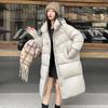 Новая корейская повседневная хлопковая куртка на зиму, длинная пуховая хлопковая куртка для женщин, утолщенный и теплый дизайн, универсальная куртка