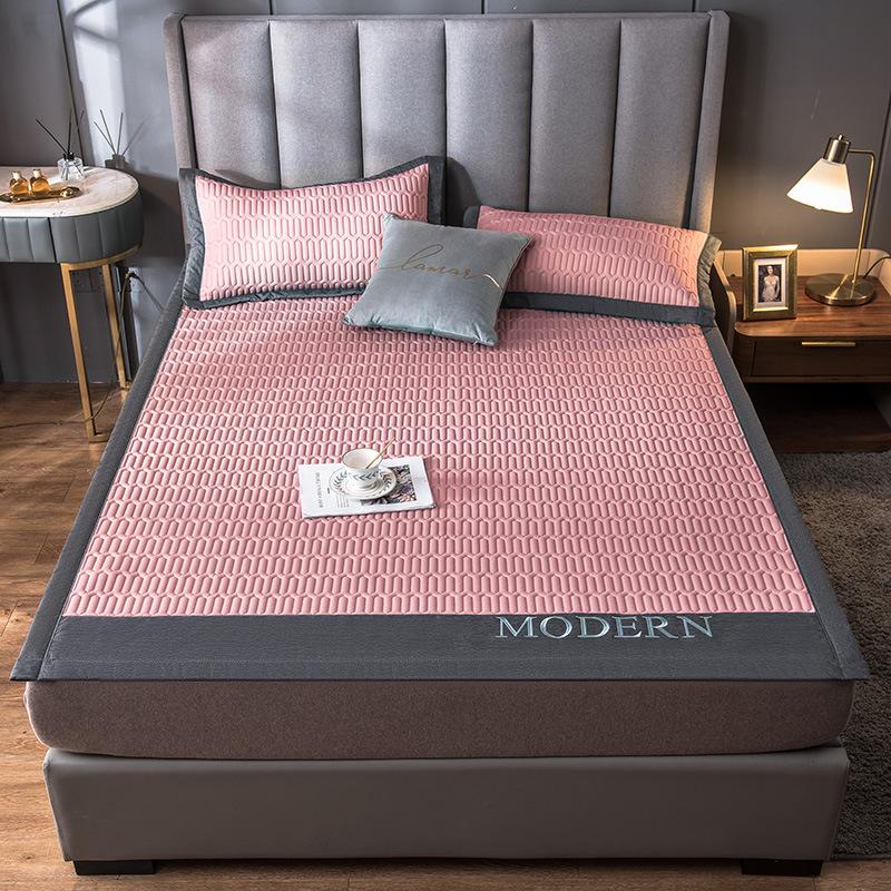 Новый толстый 0,5-дюймовый вышитый латексный коврик, однотонный противоскользящий складной коврик, который можно стирать в машине.