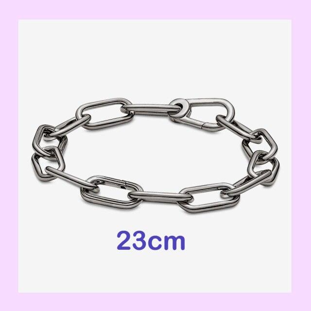 925 стерлингового серебра New Me кольцо бусина круглый соединитель шарм двойной Fit Me звено цепи жемчуг браслет ювелирные изделия