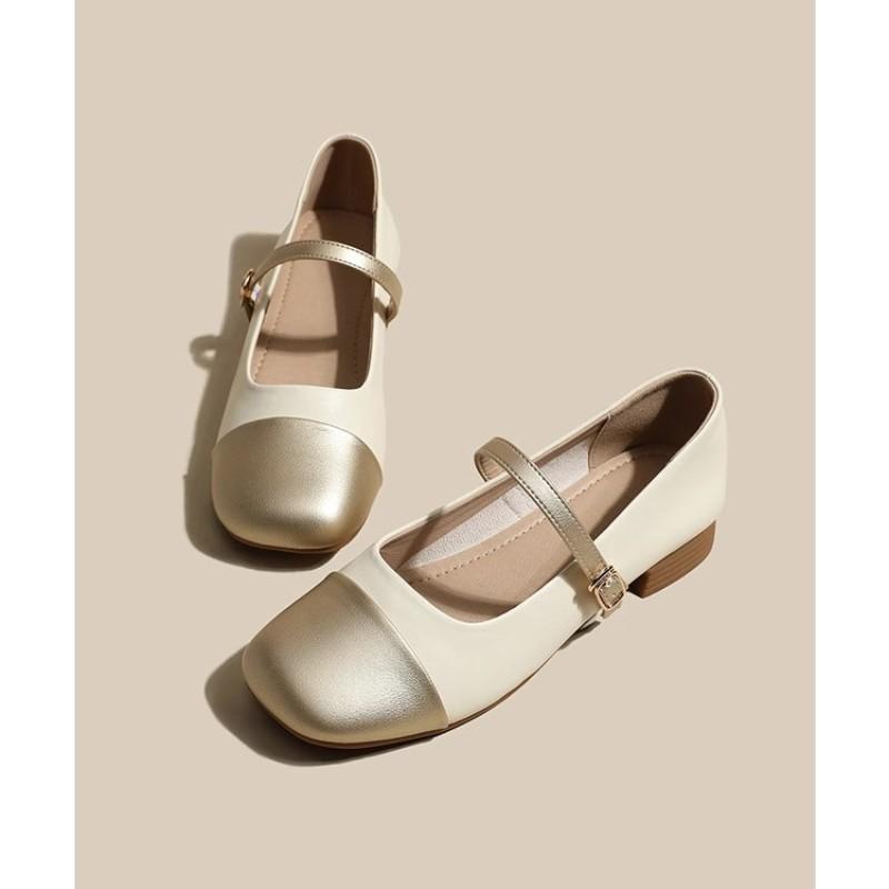 Мода 2025 Осень Новые туфли Мэри Джейн Низкий каблук Женские туфли-лодочки Женские офисные туфли Квадратный носок Обувь для ходьбы Zapatillas Mujer