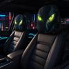 2 Pcs Ghost Headrest Covers 2D Stretch Neck Pillowcase Terrifying Car Interior Decor  Universal Fit