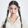 [MLB] Ribbon Strap Scrunchie Small NY (Cream)