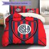 Club Atlético San Lorenzo de Almagro Pattern Bedding Quilt Set  Home Decoration  Gift (1 * duvet cover + 2 * pillowcase  without core)