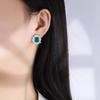 Красные/Зеленые Серьги-пусеты из кубического циркония для женщин Роскошные Свадебные Помолвочные Вечерние Женский аксессуар Модные украшения