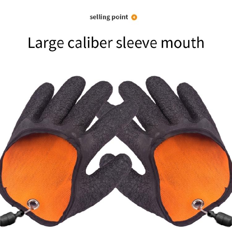 1Pair Fishing Glove with Magnetic Release NonSlip Fishing Catching Glove