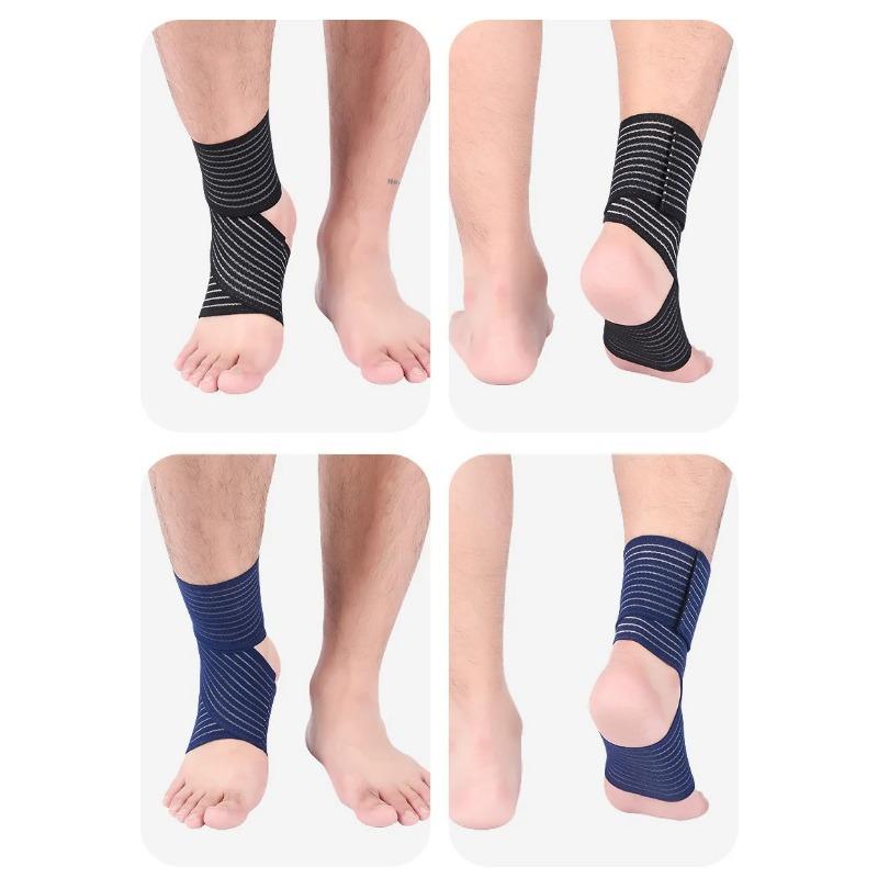 Защита голеностопа. Футбольный тонкий эластичный бинт. Фиксация. Защита голеностопа для мужчин и женщин.